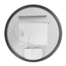 Зеркало Azario Грей 80 АZ-LED010325 с подсветкой цвет Серый матовый с сенсорным выключателем