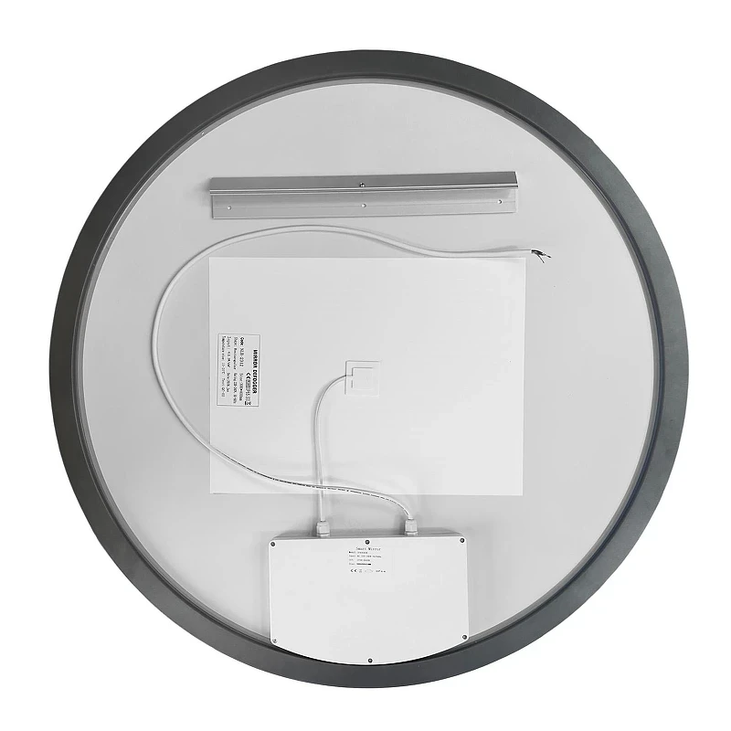 Зеркало Azario Грей 80 АZ-LED010325 с подсветкой цвет Серый матовый с сенсорным выключателем