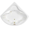 Акриловая ванна Whitecross Konsul 150x150 0110.150150.100.SMART.GL цвет Белый с гидромассажем форсунки Золото