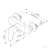 Смеситель для душа AM.PM Like F8020016 Хром латунь на стену