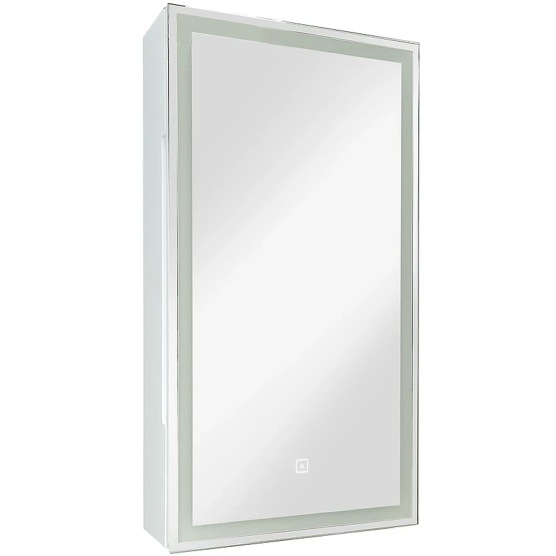 Зеркальный шкаф Континент Allure LED 35 R МВК056 с подсветкой Белый МДФ / ЛДСП, стекло