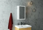 Зеркальный шкаф Континент Allure LED 35 R МВК056 с подсветкой Белый МДФ / ЛДСП, стекло