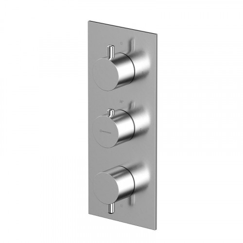 Смеситель для душа Whitecross Y brushed nickel 2-Y1238NIB с термостатом цвет Никель брашированный