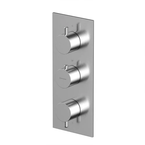 Смеситель для душа Whitecross Y brushed nickel 2-Y1238NIB с термостатом цвет Никель брашированный