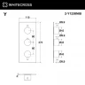Смеситель для душа Whitecross Y brushed nickel 2-Y1238NIB с термостатом цвет Никель брашированный