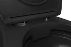 Унитаз Azario Keras matt black AZ-99046B подвесной цвет Черный с сиденьем Микролифт
