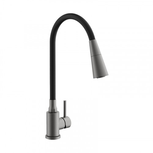 Смеситель для кухни Belz B74810-3 цвет Оружейная сталь Черный