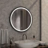 Зеркало Art&Max Livorno 80 AM-Liv-800-DS-F-Nero с подсветкой цвет Черный с сенсорным выключателем