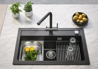 Кухонная мойка Alveus Granital Atrox 40 Concrete G81 790x500 1140446 Бетон искусственный камень (литьевой мрамор) встраиваемая сверху, встраиваемая снизу