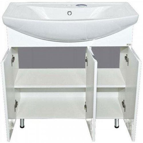 Тумба с раковиной Misty Лаванда 105 УТ000000071 Белая