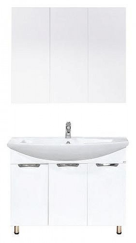 Тумба с раковиной Misty Лаванда 105 УТ000000071 Белая