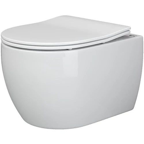 Унитаз с инсталляцией Ceramicanova Play CN3001 + Berges Novum L5 040215 с сиденьем Микролифт и Черной матовой клавишей смыва