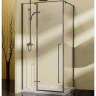 Душевой уголок Vincea Slim-N 90x90 VSR-5SN9090CLGM профиль Вороненая сталь стекло прозрачное