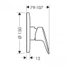 Смеситель для душа Hansgrohe Set HG Logis 71606000S Хром