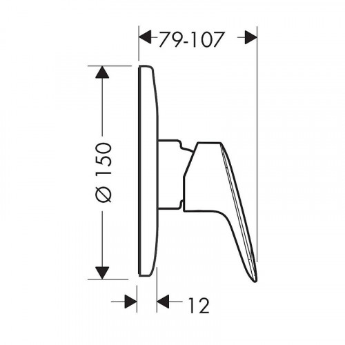 Смеситель для душа Hansgrohe Set HG Logis 71606000S Хром