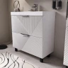 Тумба под раковину Volna Geometry 80 tnGEOMETRY80.2Y-01 цвет Белый