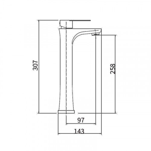 Смеситель для раковины Fashun A51215 цвет Сатин