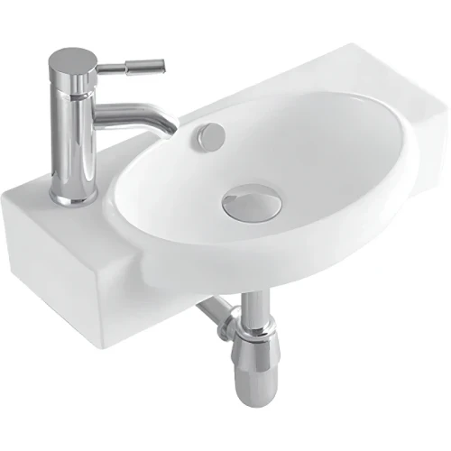 Раковина Aquatek 51 L AQ5329-00 Белая фарфор подвесная
