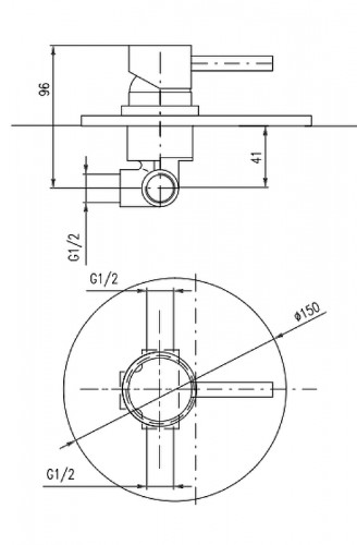 Смеситель для душа Rav Slezak Seina SE983LZ Золото латунь встраиваемый