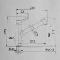 Смеситель для кухни Webert Master MS941002015 Хром