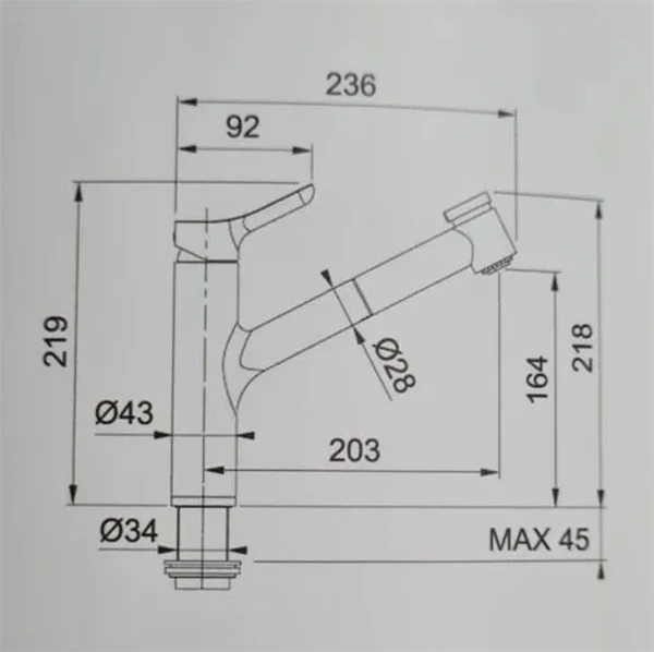 Смеситель для кухни Webert Master MS941002015 Хром