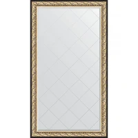 Зеркало Evoform Exclusive-G Floor 205х115 BY 6373 с гравировкой в багетной раме - Барокко золото 106 мм стекло