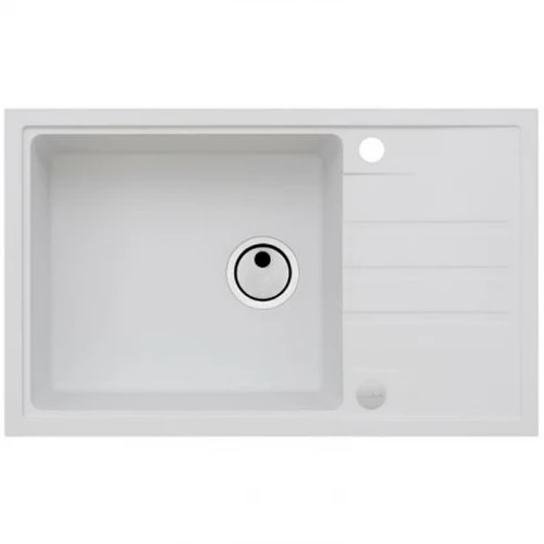 Кухонная мойка Alveus Granital Intermezzo 130 Arctic G11 780x480x200 1117046 Белая искусственный камень (литьевой мрамор) встраиваемая сверху, встраиваемая снизу