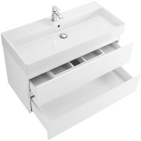 Тумба под раковину Cezares Molveno 46 100 MOLVENO 46-100-2C-SO-BG подвесная Bianco Ghiaccio МДФ / ЛДСП