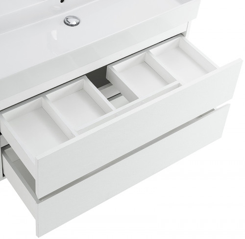 Тумба под раковину Cezares Molveno 46 100 MOLVENO 46-100-2C-SO-BG подвесная Bianco Ghiaccio МДФ / ЛДСП