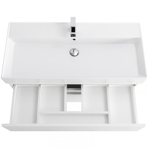 Тумба под раковину Cezares Molveno 46 100 MOLVENO 46-100-2C-SO-BG подвесная Bianco Ghiaccio МДФ / ЛДСП