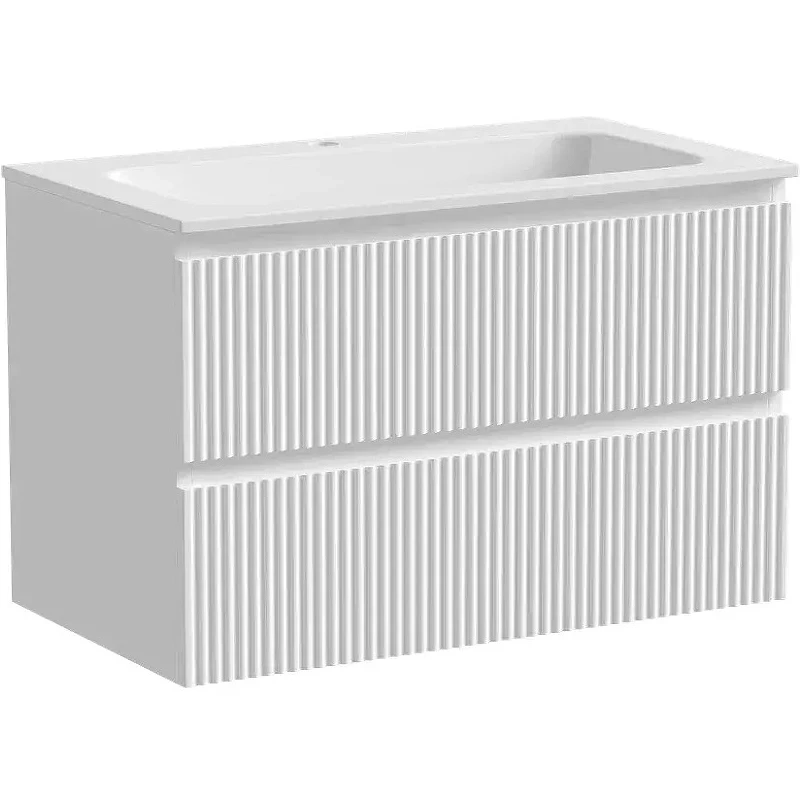 Тумба под раковину Sancos Snob R 80 SNR80W подвесная Bianco МДФ / ЛДСП