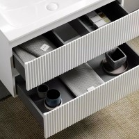 Тумба под раковину Sancos Snob R 80 SNR80W подвесная Bianco МДФ / ЛДСП