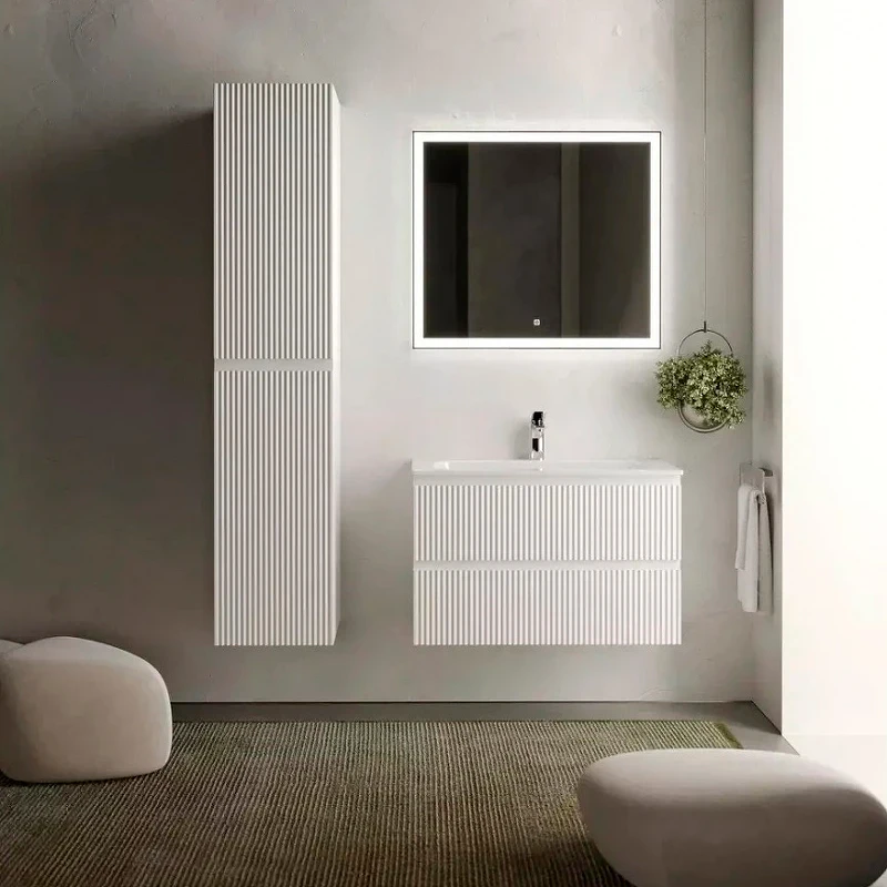 Тумба под раковину Sancos Snob R 80 SNR80W подвесная Bianco МДФ / ЛДСП