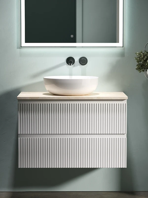 Тумба под раковину Sancos Snob R 80 SNR80W подвесная Bianco МДФ / ЛДСП
