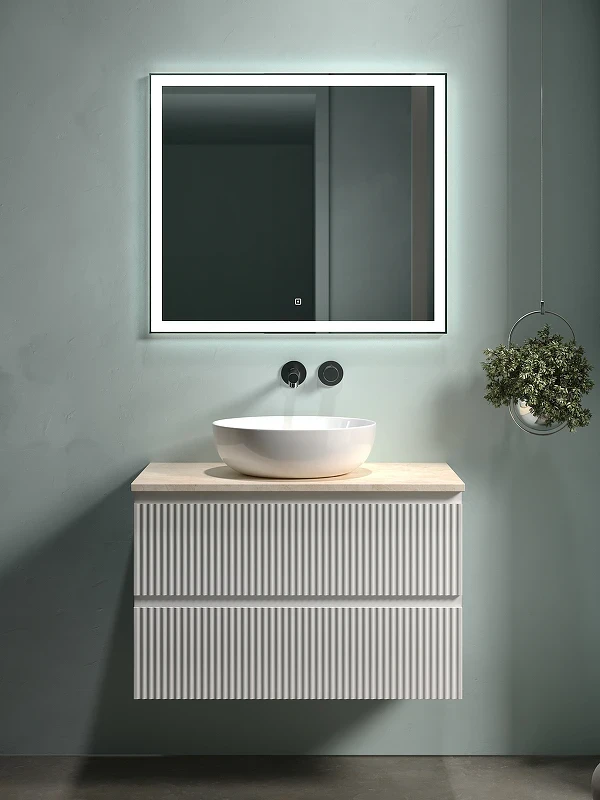 Тумба под раковину Sancos Snob R 80 SNR80W подвесная Bianco МДФ / ЛДСП