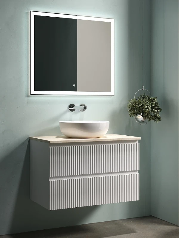Тумба под раковину Sancos Snob R 80 SNR80W подвесная Bianco МДФ / ЛДСП