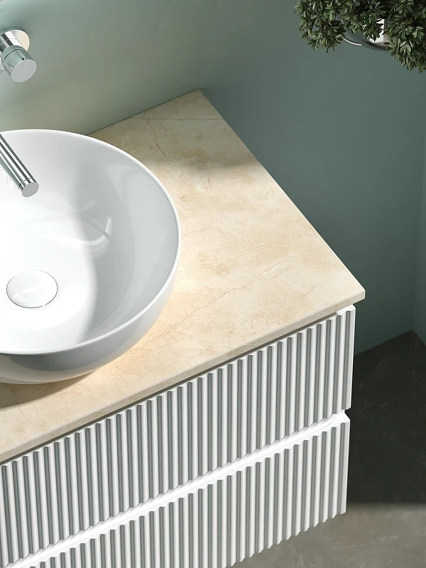 Тумба под раковину Sancos Snob R 80 SNR80W подвесная Bianco МДФ / ЛДСП