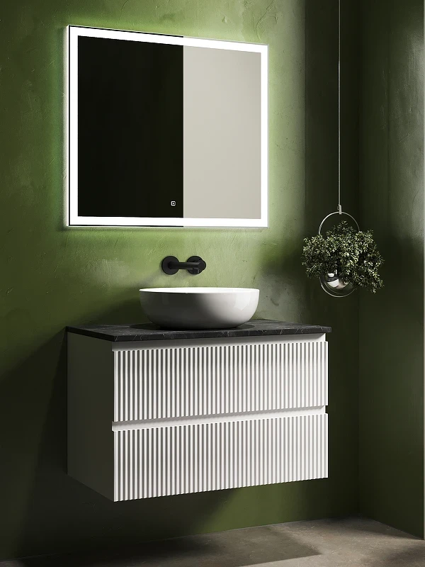 Тумба под раковину Sancos Snob R 80 SNR80W подвесная Bianco МДФ / ЛДСП