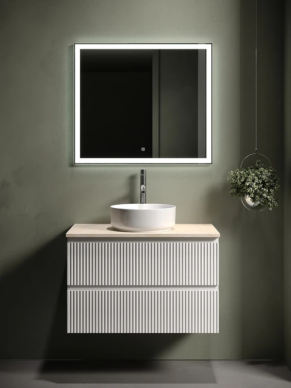 Тумба под раковину Sancos Snob R 80 SNR80W подвесная Bianco МДФ / ЛДСП