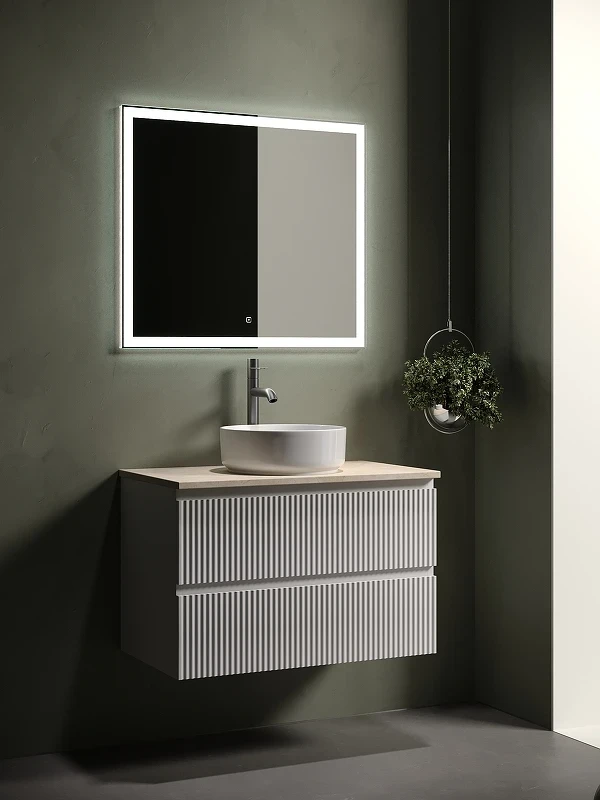 Тумба под раковину Sancos Snob R 80 SNR80W подвесная Bianco МДФ / ЛДСП