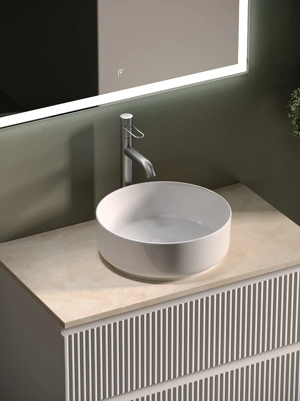 Тумба под раковину Sancos Snob R 80 SNR80W подвесная Bianco МДФ / ЛДСП
