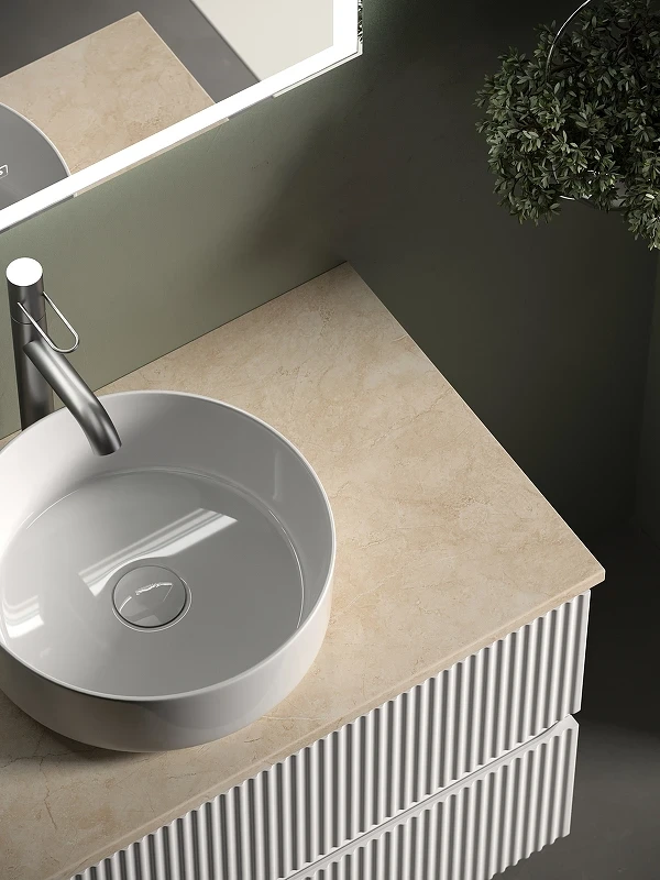Тумба под раковину Sancos Snob R 80 SNR80W подвесная Bianco МДФ / ЛДСП