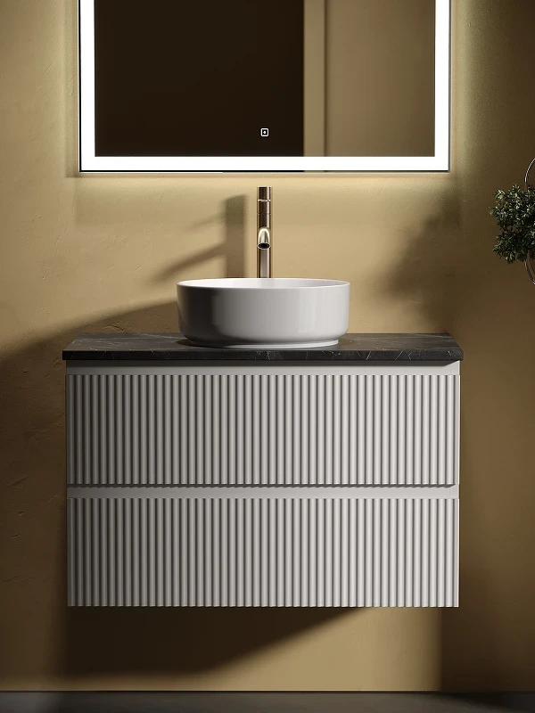 Тумба под раковину Sancos Snob R 80 SNR80W подвесная Bianco МДФ / ЛДСП