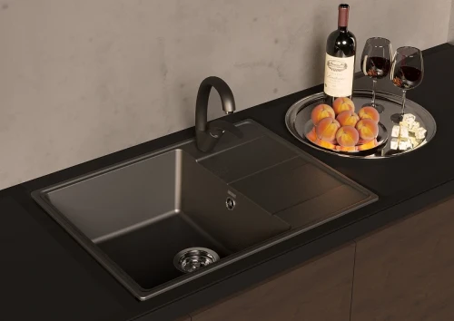 Смеситель для кухни Ulgran Quartz UQ-007-04 Платина латунь