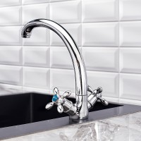 Смеситель для кухни Ростовская Мануфактура Сантехники Boou BA5318-1F-SE020-B702 Хром латунь