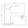 Смеситель для раковины Laparet Legna Plus N3014602LPT Хром латунь