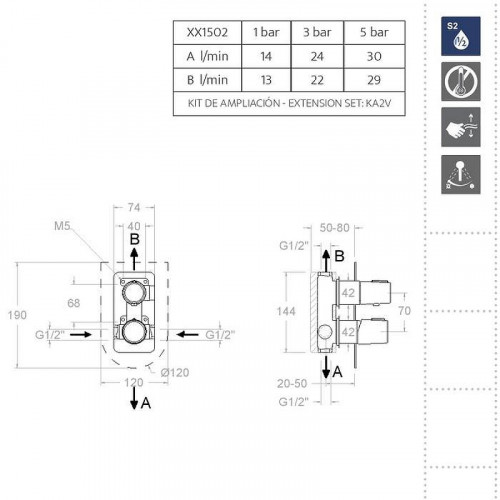 Душевая система Ramonsoler Tzar K3415021 Хром