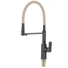 Смеситель для кухни Savol S-L1808H-12 цвет Черный Бежевый