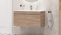 Тумба под раковину Velvex Pulsus 100 tp.PUL.PUL.100.1Y подвесная Дуб сонома