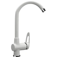 Смеситель для кухни Ulgran Classic U-006-341 Ультра-белый латунь